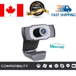 Vimtag webcam 1080P HD with microphone for skype, video calls , USB Plug and Play