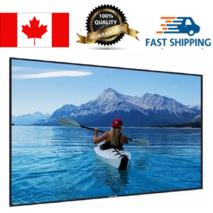 eGalaxy ® 4K/8K 100 16:9 Projector Screen Fixed Frame Thin Border Fixed Frame (White) PSFN 100A