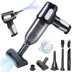 axGear Portable Blower Vacuum Cleaner Air Duster Cordless Rechargeable 2-In-1 Handheld