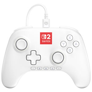 PowerA Advantage Lumectra Wired Controller for Switch 2 - White