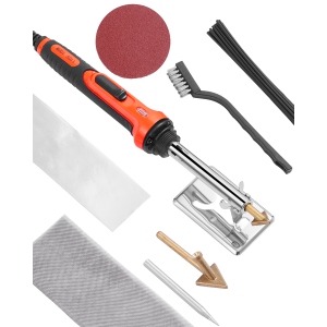 VEVOR 60W/100W Plastic Welder Kit,Dual-Power Welding Soldering Iron with 3 Welding Tips and 20 Welding Rods,Professional Repair Welding Tool for Car Bumper,Kayaks,Toys,Electronics