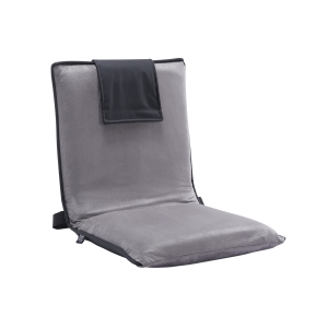 VEVOR 6-Position Adjustable Floor Chair, Meditation Chair with Back Support, Folding Sofa Chair for Reading TV Watching and Gaming, Portable Floor Seat Lounge Sofa Chair, Gray