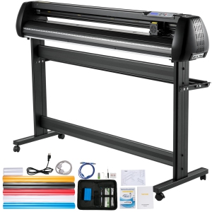 VEVOR 53inch Vinyl Cutter, Vinyl Cutter Plotter with Stand, Adjustable Speed Force for Sign Making Vinyl Plotter, SignMaster Software Vinyl Tape Tools Vinyl Printer Available