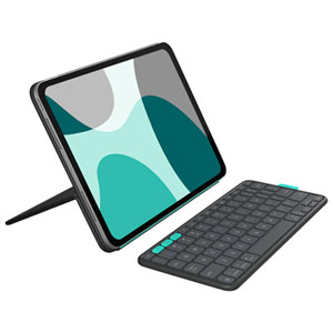 Logitech Flip Folio Keyboard Case for iPad Pro 11-inch (M4 & M5), iPad Air 11-inch (M2, M3 & M4), iPad Air (5th gen) - Graphite