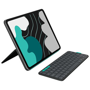 Logitech Flip Folio Keyboard Case for iPad Pro 13" (M4)/Air 13" (M2/M3/M4) - Graphite