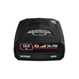 Uniden R4W Radar Detector – Long Range Laser Detection, GPS with Auto Mute Memory, OLED Display, Voice Alerts & Advanced False Alert Filtering – Grey