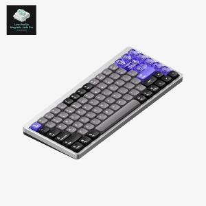 NuPhy Air75 HE RGB Low Profile Hotswap Wired Mechanical Gaming Keyboard – 75% Layout (84 Keys) , Magnetic Jade PRO Switches – Compatible with Windows,iOS,macOS and more, Silver