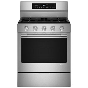 KitchenAid 30" 5.0 Cu. Ft. True Convection 5-Burner Freestanding Gas Air Fry Range (KFGS530SPS) - Stainless Steel