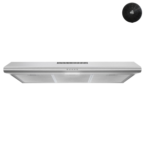 Streamline 36 in. Belluno Ductless Undermount 80 CFM Range Hood in Brushed Stainless Steel with Mesh Filters, Push Button Control, LED Light