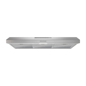 Streamline 36 in. Spoleto Ducted Undermount 80 CFM Range Hood in Brushed Stainless Steel with Mesh Filters, Push Button Control, LED Light