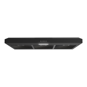 Streamline 36 in. Lecce Ducted Undermount 80 CFM Range Hood in Grit Black with Mesh Filters, Push Button Control, LED Light