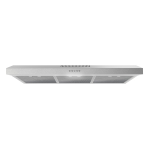 Streamline 36 in. Ferrara Ducted Undermount 80 CFM Range Hood in Brushed Stainless Steel with Mesh Filters, Push Button Control, LED Light