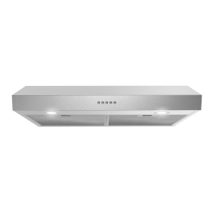 Streamline 30 in. Rapallo Ducted Undermount 165 CFM Range Hood in Brushed Stainless Steel with Mesh Filters, Push Button Control, LED Lights