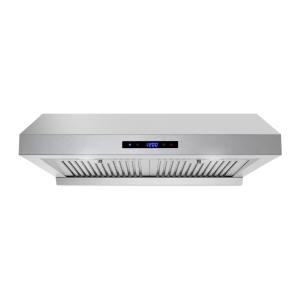Streamline 30 in. Andrano Ducted Undermount 406 CFM Range Hood in Brushed Stainless Steel with Baffle Filters, Touchpad Control, LED Lights