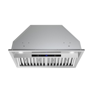 Streamline 28 in. Lamon Ducted Insert 350 CFM Range Hood in Brushed Stainless Steel with Baffle Filters, Touchpad Control, LED Lights