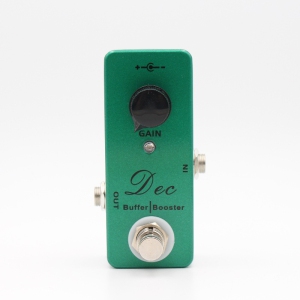 Pure sound enhancement guitar effects pedal - one-touch switching between buffer/boost mode Full metal housing Single knob control