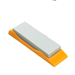 Multifunctional sharpening stone double-sided household sharpening stone brown corundum kitchen tool - large, orange