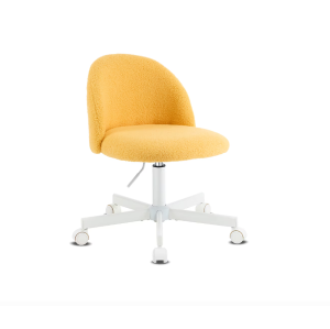 Karl Home 21.9 Inch Task Chair Office Desk Chair Make Up Chair With Wheels Goose yellow
