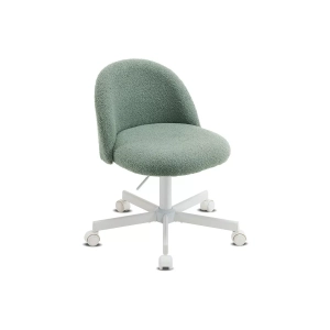 Karl Home 21.9 Inch Task Chair Office Desk Chair Make Up Chair With Wheels Bean paste green