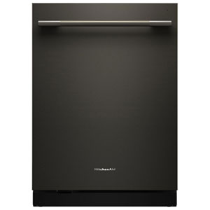 KitchenAid 24" 44dB Top-Control 360° Max Jets Advanced ProDry System Dishwasher with Third Rack (KDTS624SBE) - Black Ore