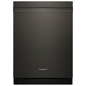 KitchenAid 24" 44dB Top-Control 360° Max Jets Advanced ProDry System Dishwasher with Third Rack (KDPS624SBE) - Black Ore
