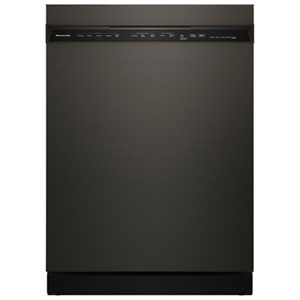 KitchenAid 24" 44dB Front-Control 360° Max Jets ProDry System Dishwasher with Third Rack ENERGY STAR (KDFS424SBE) - Black Ore