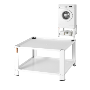 VEVOR 28"Lx28"Wx16"H Laundry Pedestal with Storage Shelf, Washer And Dryer Base Stand Platform Universal Fit 660lbs Capacity, Heavy Duty Steel Multi-Functional Base