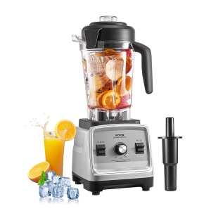 VEVOR 85 oz Blender for Smoothies, 1400W, Professional Blender with Powerful Motor, Multi-Functional Food Processing Blender with 2 Cups for Smoothie/Milkshake/Juice, for Kitchen
