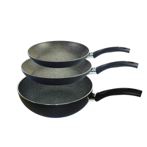 ZWILLING Bologna Granitium 3 Piece Aluminum Fry Pan Set