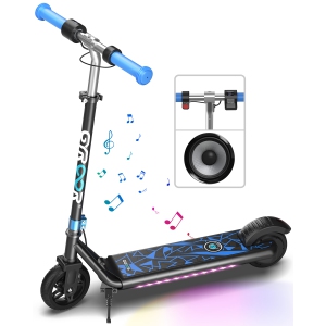 MIHOVER Electric Scooter for Kids, 150W Motor 10mph Speed Electric Scooter with Adjustable Handlebar and LED Lights