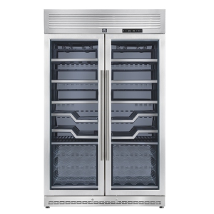 FORNO Abruzzo 48-Inch Dual Zone Wine Cellar, 102 Bottles, 24 cu. ft., Clear Acrylic Holders & Stainless Trim Shelves