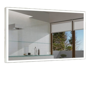 Whirlwell LED Bathroom Mirror, 48 x 28 in, Slim Lights, Touch Button, Dimmable, Anti-Fog, Vertical/Horizontal Mounted