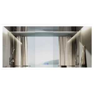 Whirlwell LED Bathroom Mirror, 70 x 32 in, Slim Lights, Touch Button, Dimmable, Anti-Fog, Vertical/Horizontal Mounted