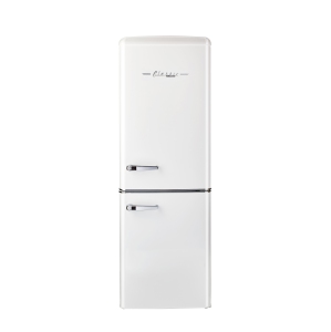 Scratch and Dented (Excellent) - Unique Appliances Retro 22" 7 Cu. Ft. Bottom Freezer Refrigerator (UGP-215L W AC) - Marshmallow White, ENERGY STAR