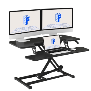 FlexiSpot 35in Standing Desk Converter, Black