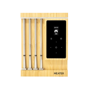 Meater Pro XL Bluetooth & WiFi Wireless Smart Meat Thermometer - 4 Multi-Sensor Probes w/ OLED Display & Bamboo Charger