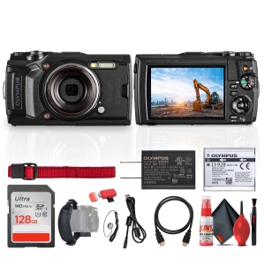 Olympus Tough TG-6 Digital Camera (Black) Bundle