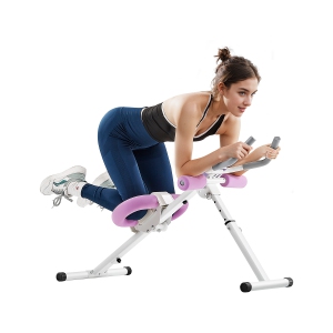VEVOR 330 lbs Capacity AB Workout Machine, Ab Workout Equipment at Home Gym,Core & Abdominal Trainers for Women,Strength Training Ab Cruncher,Foldable Adjustable Fitness Exerciser