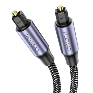 Audio Cable, Optical Male to Male Cable, Digital Cable Extension, Optical Cable Extension Braid Cables 24k Gold-Plated for Soundbar, TV, Home Theater, Xbox, 3.28FT/1Meter