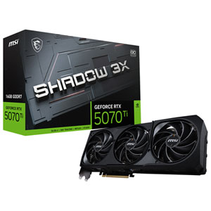 MSI GeForce RTX 5070 Ti Shadow 3x OC 16GB GDDR7 Video Card