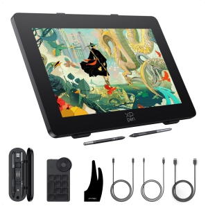 XPPen 23.8'' Large Drawing Monitor Graphic Tablet with 16384 Pen Pressure Stylus Wireless Keyboard (Artist Pro 24 Gen2 165hz)