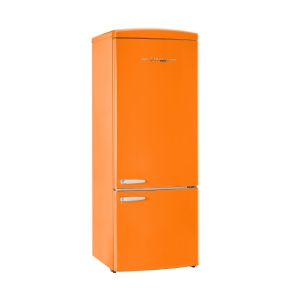 Unique Appliances Classic Retro 16.7 cu.ft Bottom Freezer Refrigerator - Creamsicle Orange, Energy Star