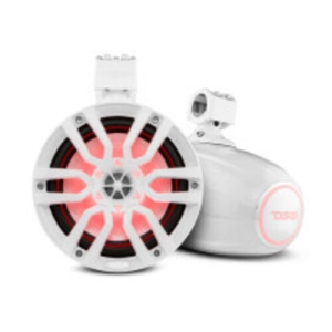 DS18 NXL-X8TP/WH 8" Marine Water Resistant Tower Speakers with RGB LED Lights 125W RMS
