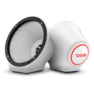 DS18 EN-JS8/WH 8" Universal Flat Mount Speaker Pod With LED RGB Lights - White