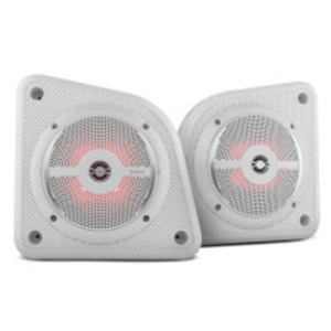 DS18 EN6SLIM/WH Universal Shallow Enclosure with 100 Watts Marine Water Resistant Speaker NXL-6SL/WH