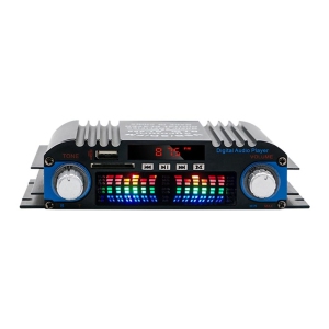 4-channel 60W high-power car Bluetooth audio amplifier mini HiFi stereo audio receiver suitable for car audio modification mini amplifier