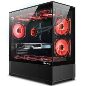 HAJAAN SuperX Gaming Computer Desktop PC – Intel Core i5-12400F Processor up to 4.40 GHz, NVIDIA RTX 5060 8GB GDDR7, 32GB DDR4 RAM, 1TB NVME SSD, 650W PSU, Wi-Fi, Windows 11 Pro