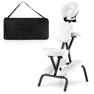 Gymax Portable PU Leather Pad Travel Massage Tattoo Spa Chair w/ Carrying Bag New