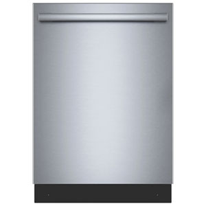 Bosch 500 Series 24" 44dB Smart Top-Control AutoAir Dishwasher with Third Rack (SHX65DM5N) - Stainless Steel