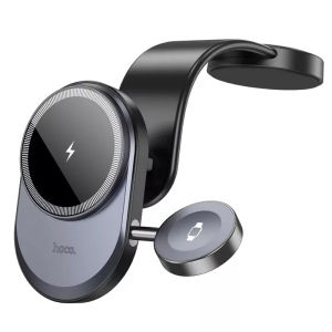2 in 1 15W Magnetic MagSafe Fast Charging Wireless Charger Dashboard Mount Car Cell Phone Holder for iPhone Apple Watch